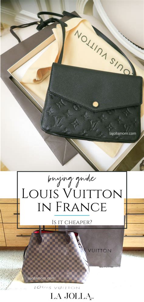 is buying louis vuitton cheaper in france|louis vuitton price in france.